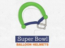 Make Your Own Super Bowl Balloon Helmets